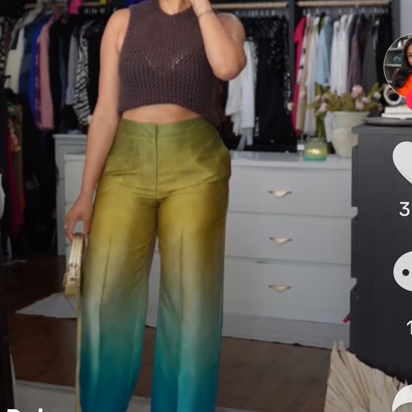 ZARA TIE DYE PRINT PANTS - Picture 8 of 16